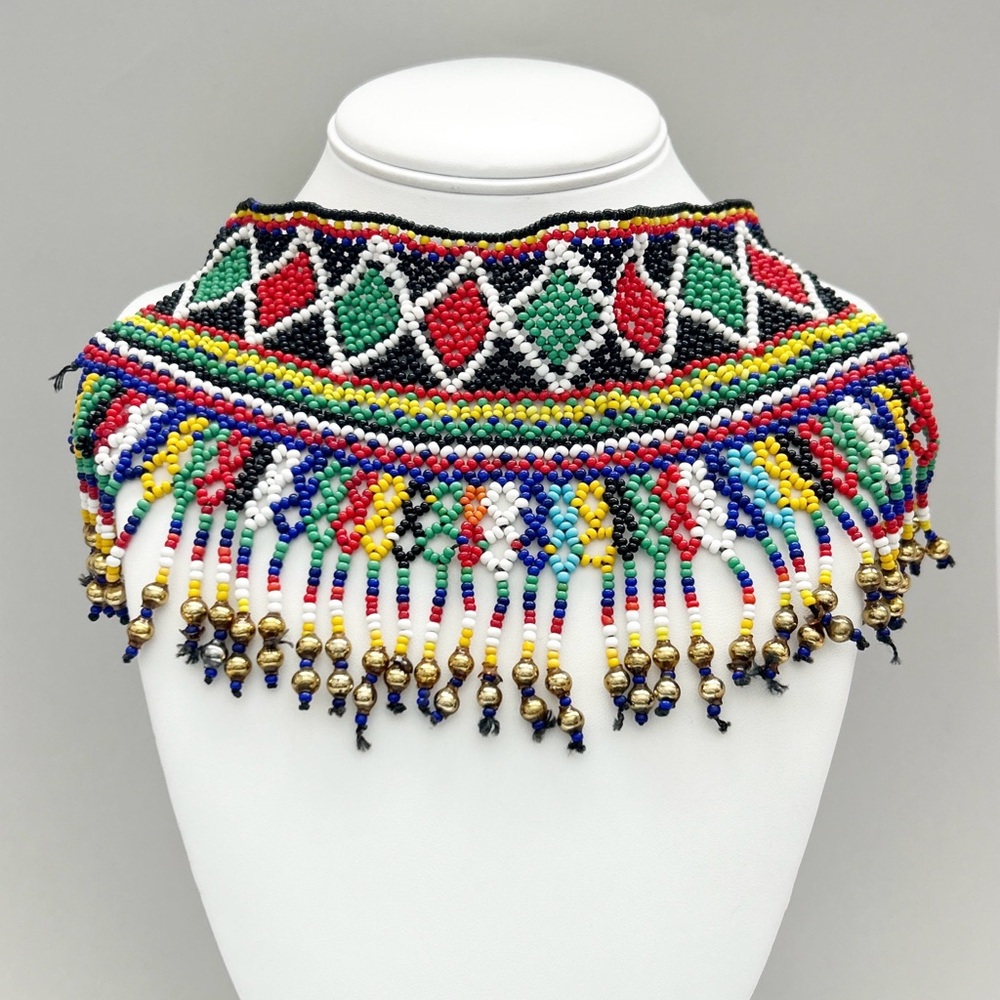 Handcrafted Tribal Beaded Statement Choker